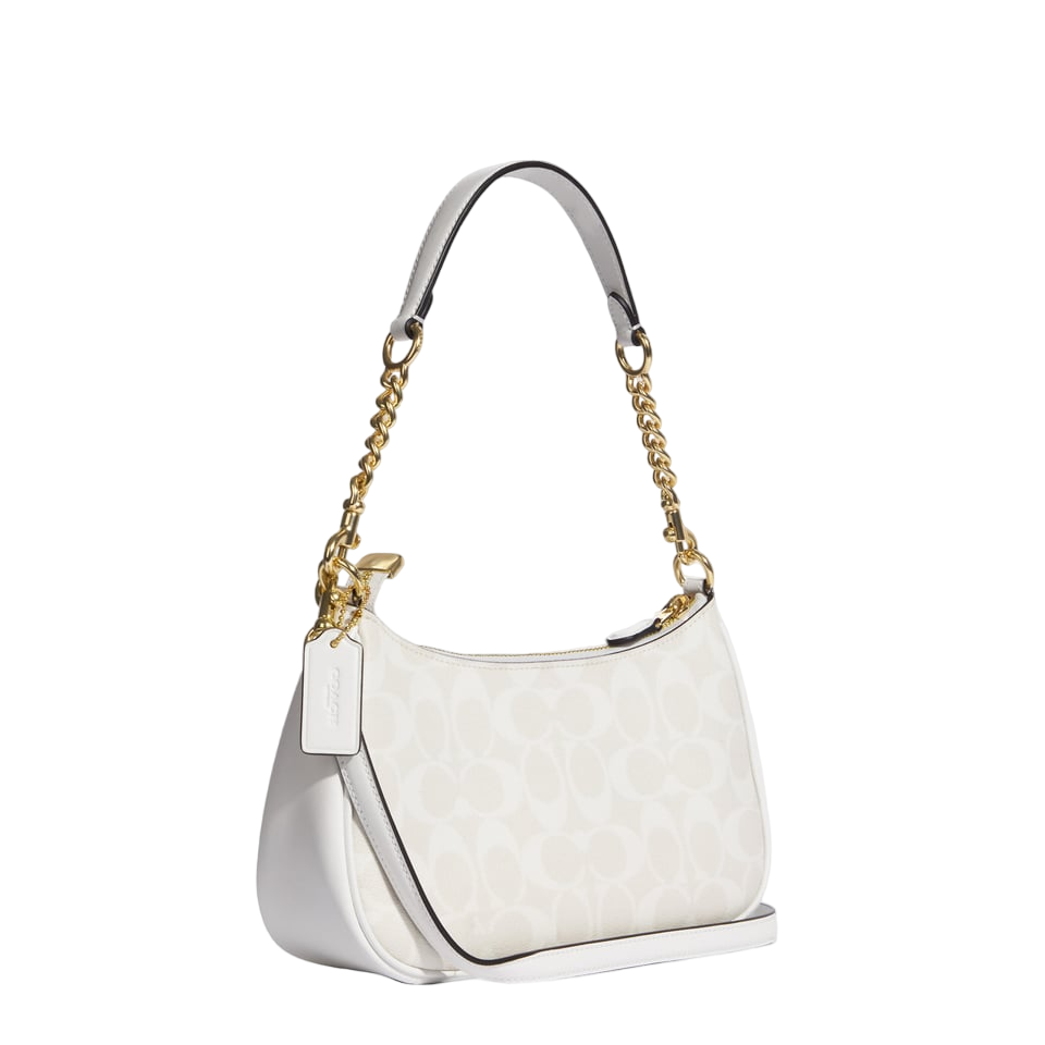 COACH Signature Teri Shoulder Bag with Chain Strap