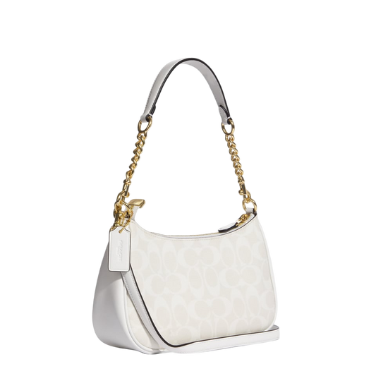 COACH Signature Teri Shoulder Bag with Chain Strap