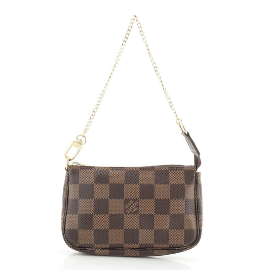 LV Mini Pochette Accessoires Damier Ebene