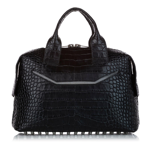 Alexander Wang Rocco Embossed Leather Satchel