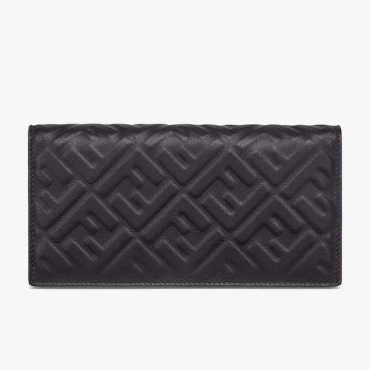 CONTINENTAL Black Nappa Leather Wallet