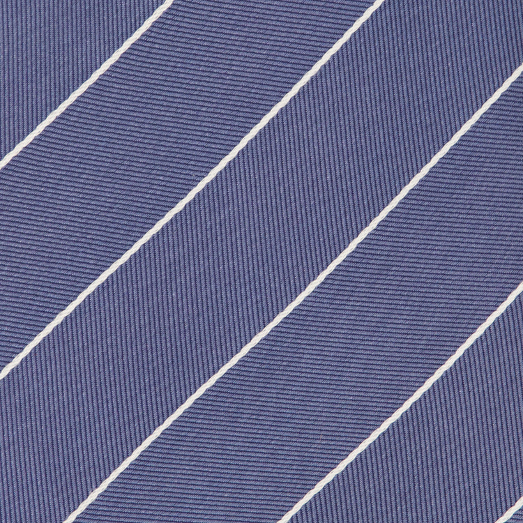 Pinstripe Slate Blue Tie