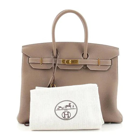 Hermes Birkin 35 Etoupe Togo Gold Hardware