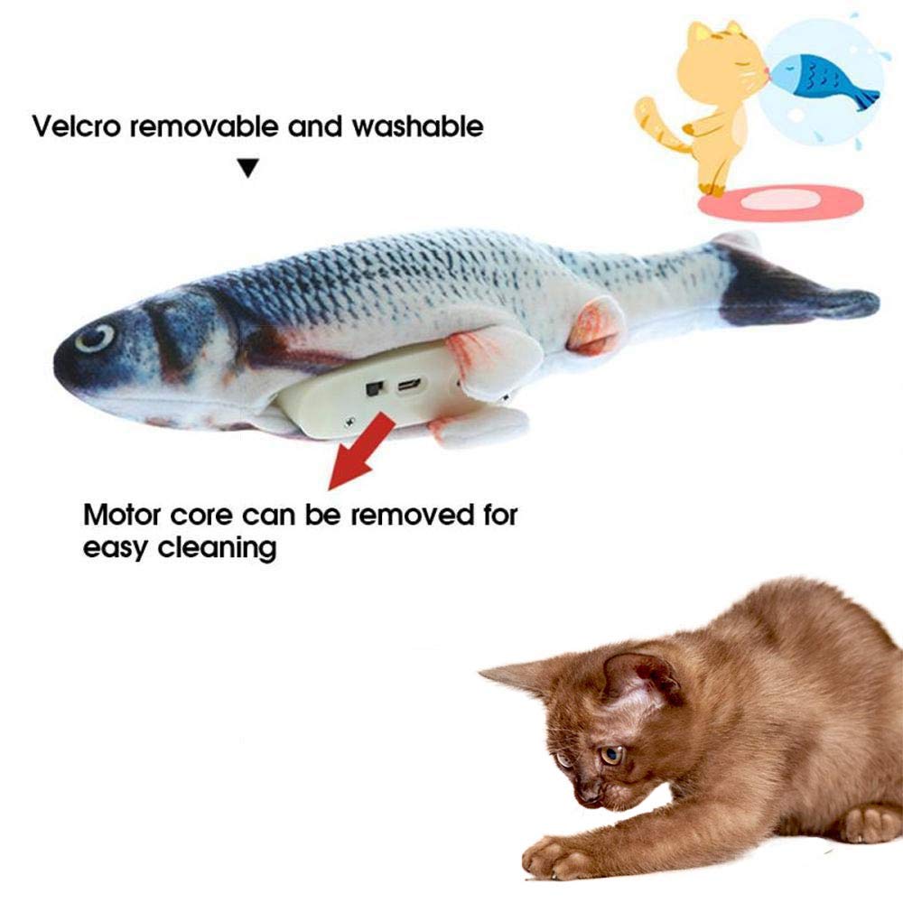 Electric Flipping Fish Toy for Cats